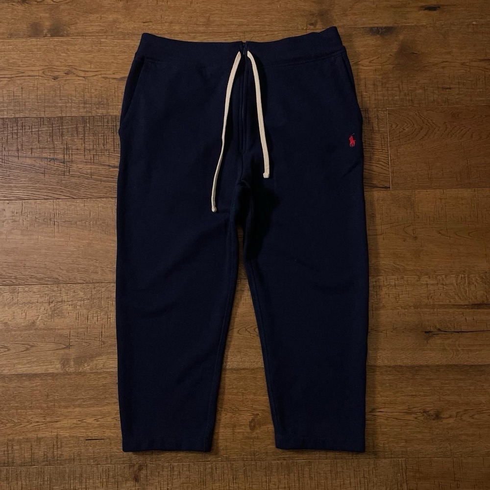 Polo Ralph Lauren Sweatpants Womens XL Navy Preppy Fleece Joggers